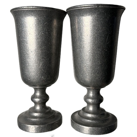 PEWTER GOBLETS 60’s very nice set, Midevil vintage awsom See - Picture 1 of 8